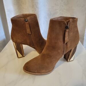 Matisse Metric Fawn Women Suede, Leather, Ankle Boots Size 7.5m, Tan, Brown